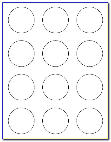 Avery Round Labels Template 22807