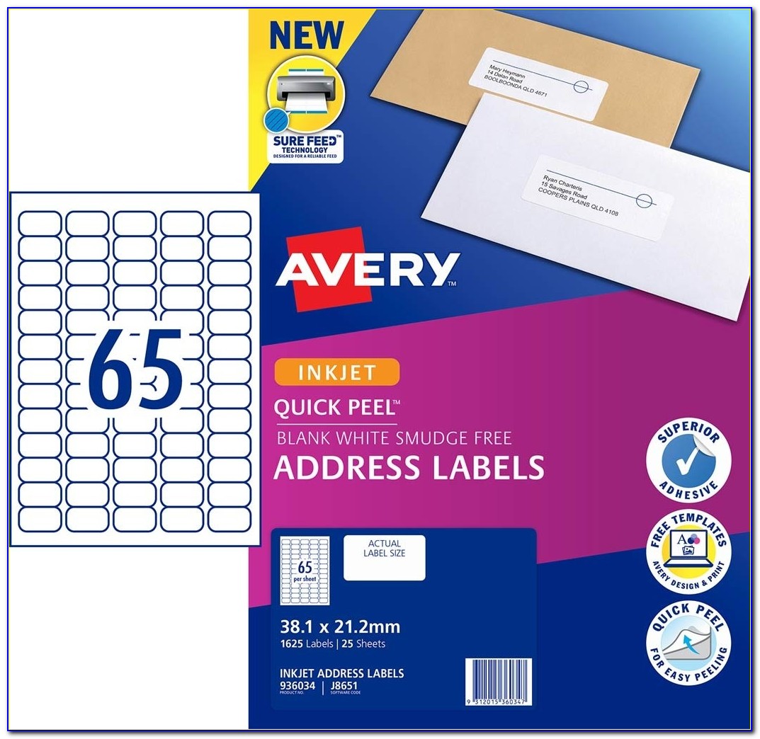 Avery Standard Mailing Labels Template