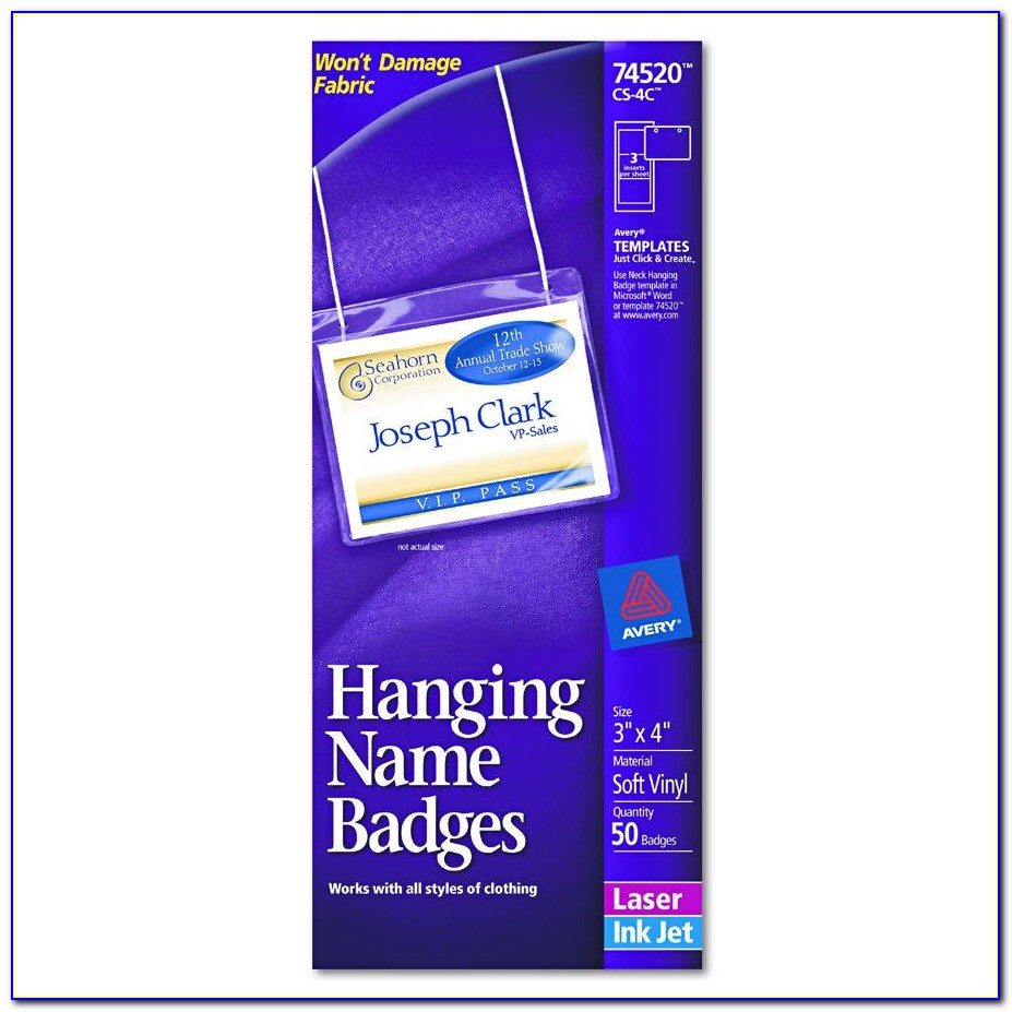 Avery Template Name Tags 5390