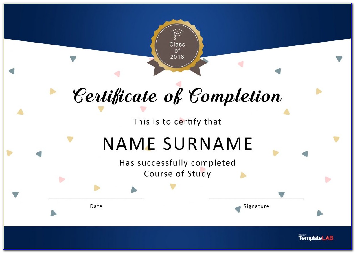 Award Certificate Template Ppt Free Download