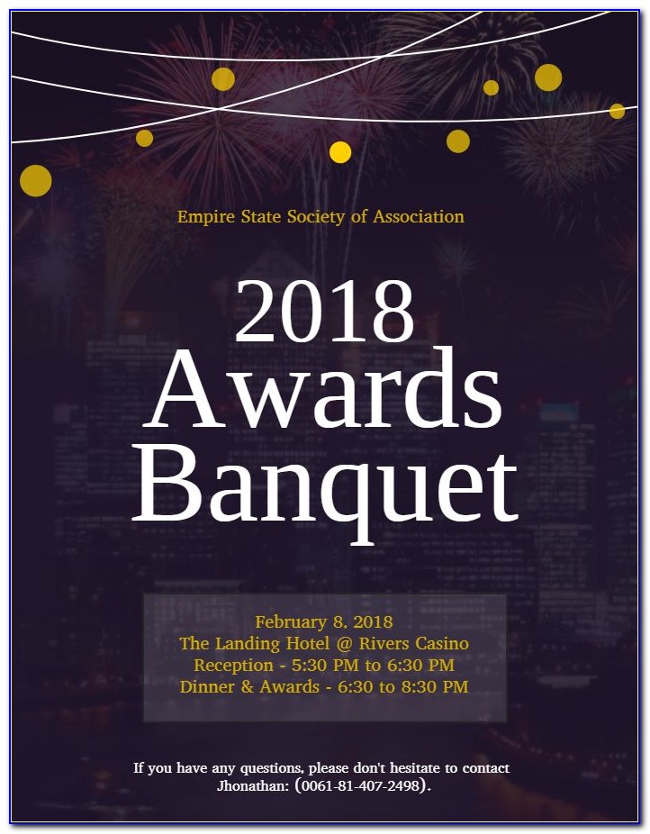 Awards Banquet Invitation Template