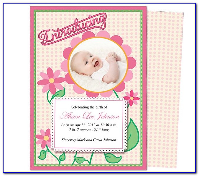 Baby Announcement Template Free Photoshop