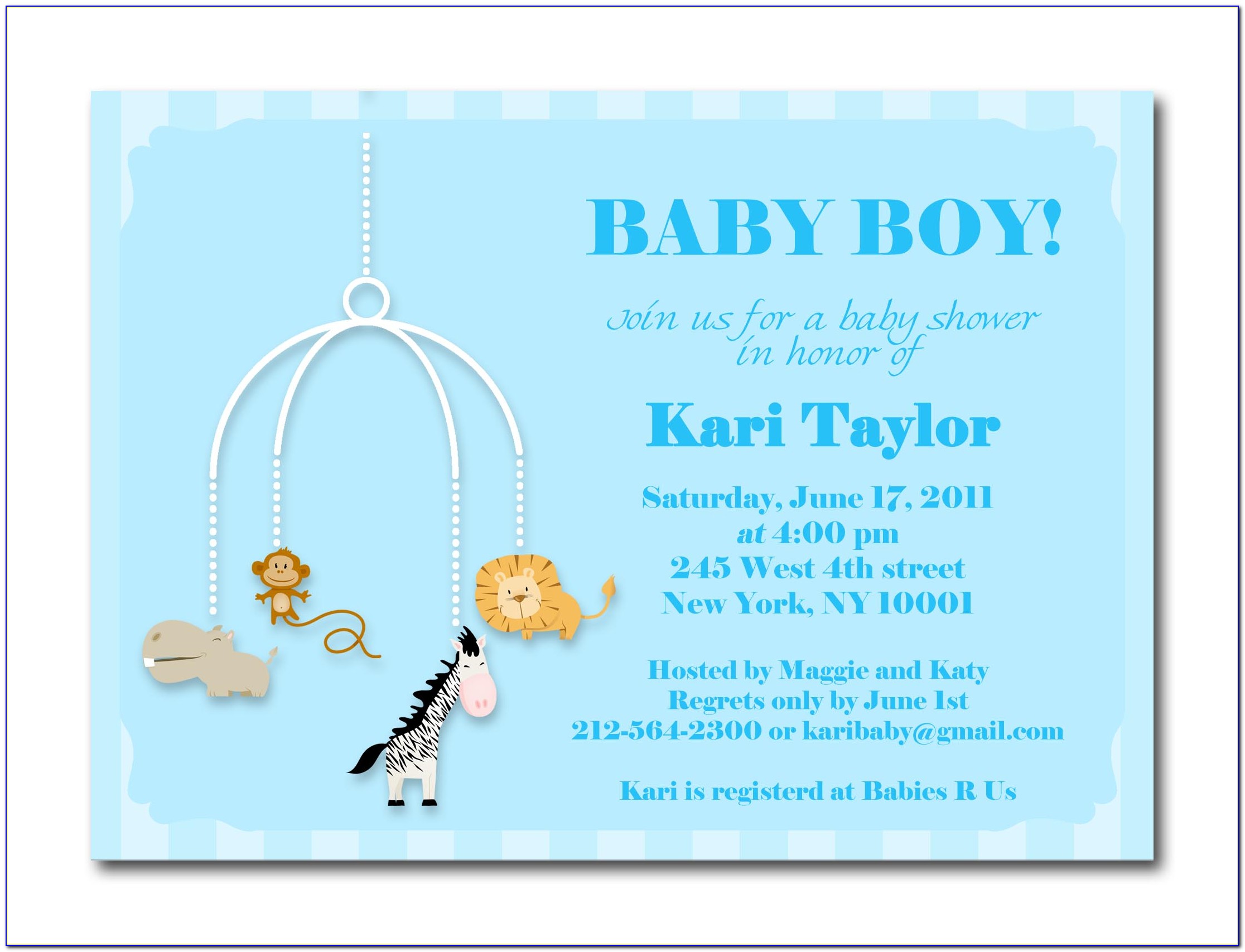 Baby Birth Announcement Templates Free