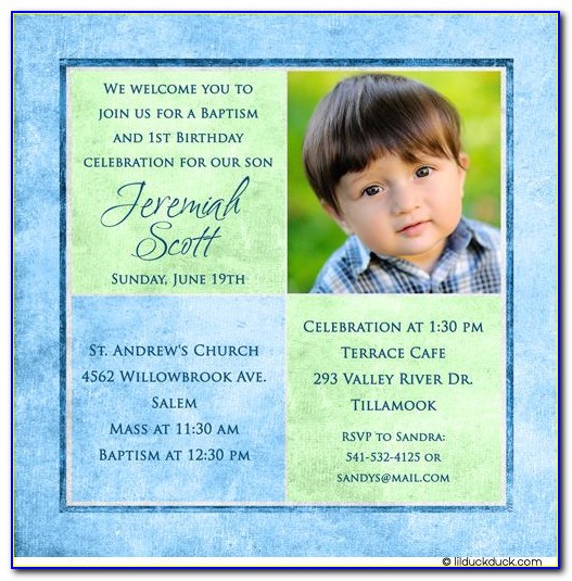 Baby Christening Invitation Samples