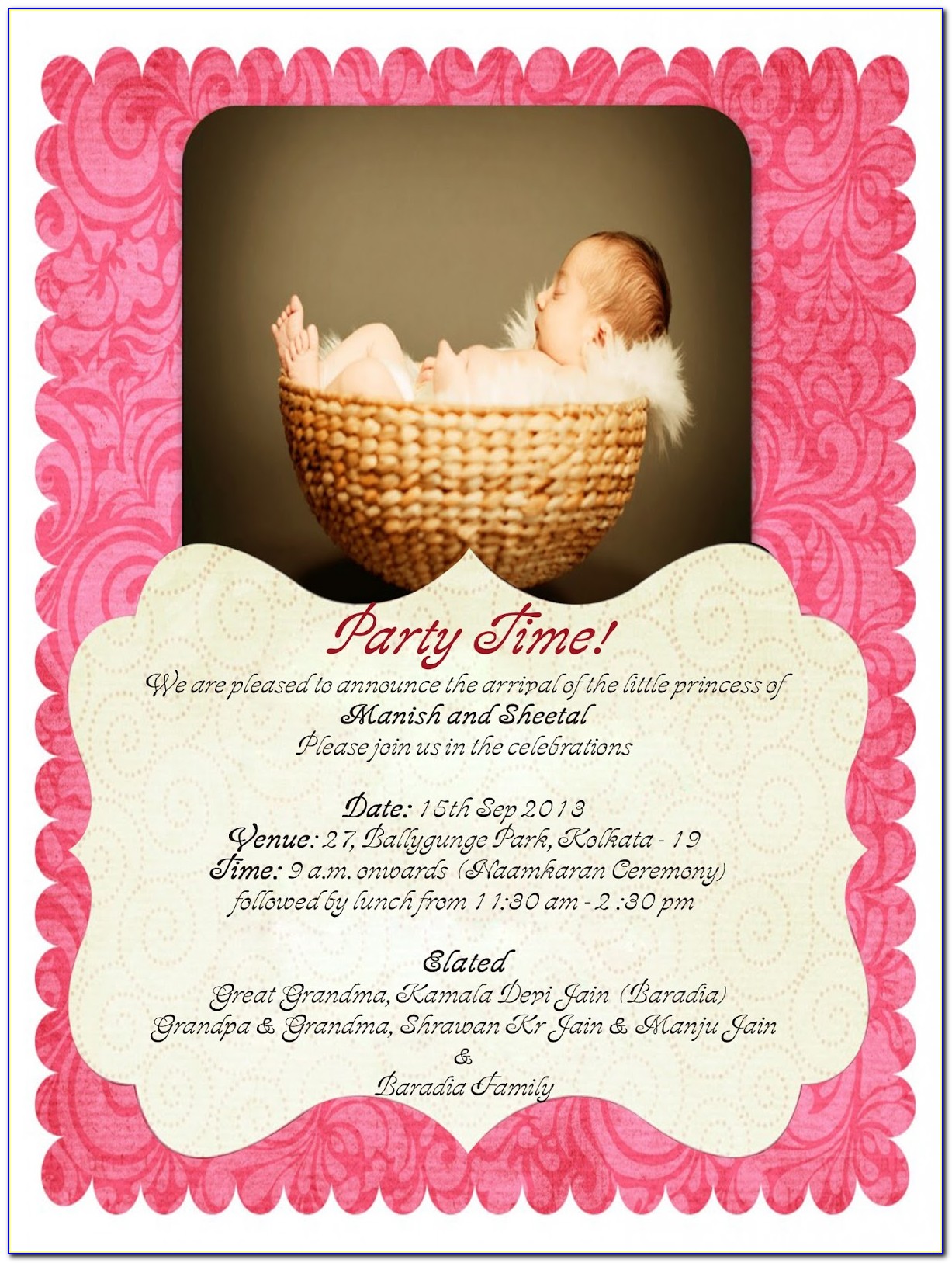 Baby Name Ceremony Invitation Message In Marathi
