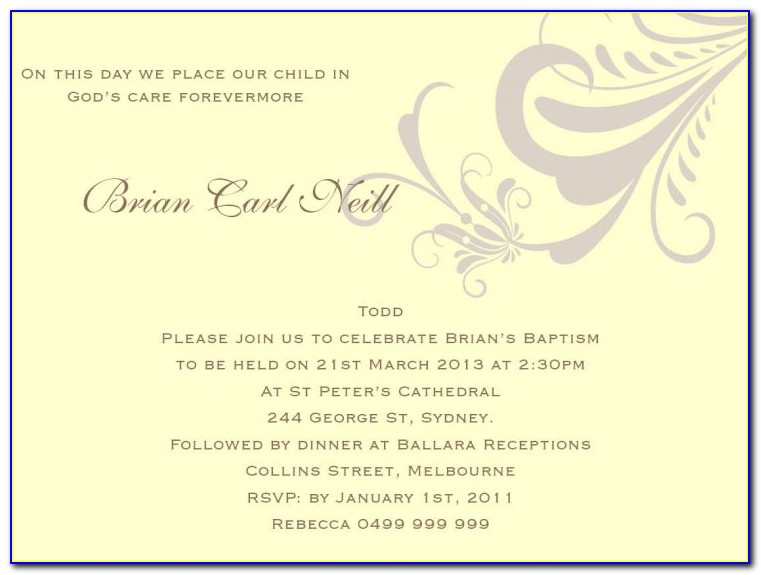 Baby Naming Ceremony Invitation Wording In English