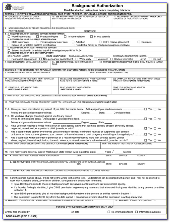 Background Check Consent Form Template Florida