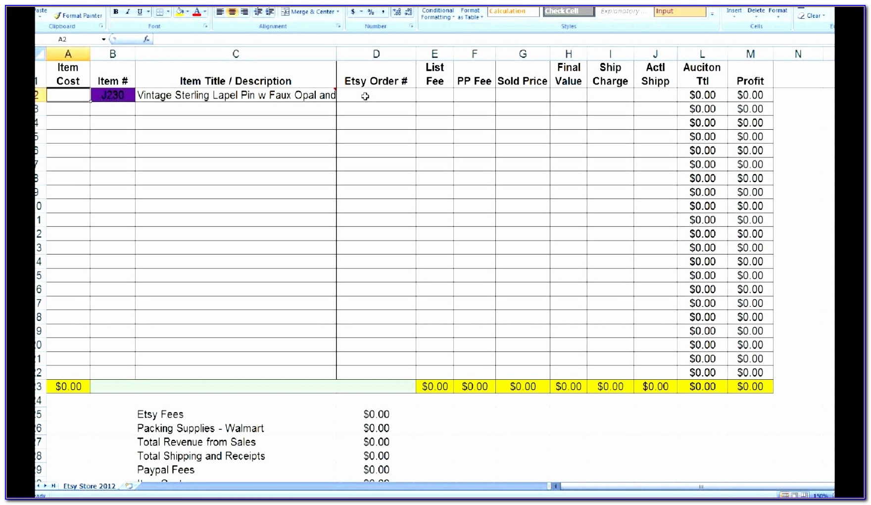 Balance Sheet For Non Profit Organisation Template