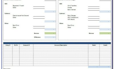 Bank Reconciliation Forms Free