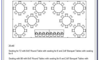 Banquet Seating Plan Template