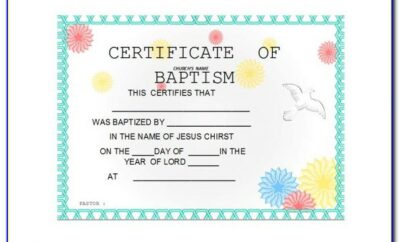 Baptism Banner Free Printable