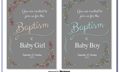 Baptism Invitation Templates In Spanish