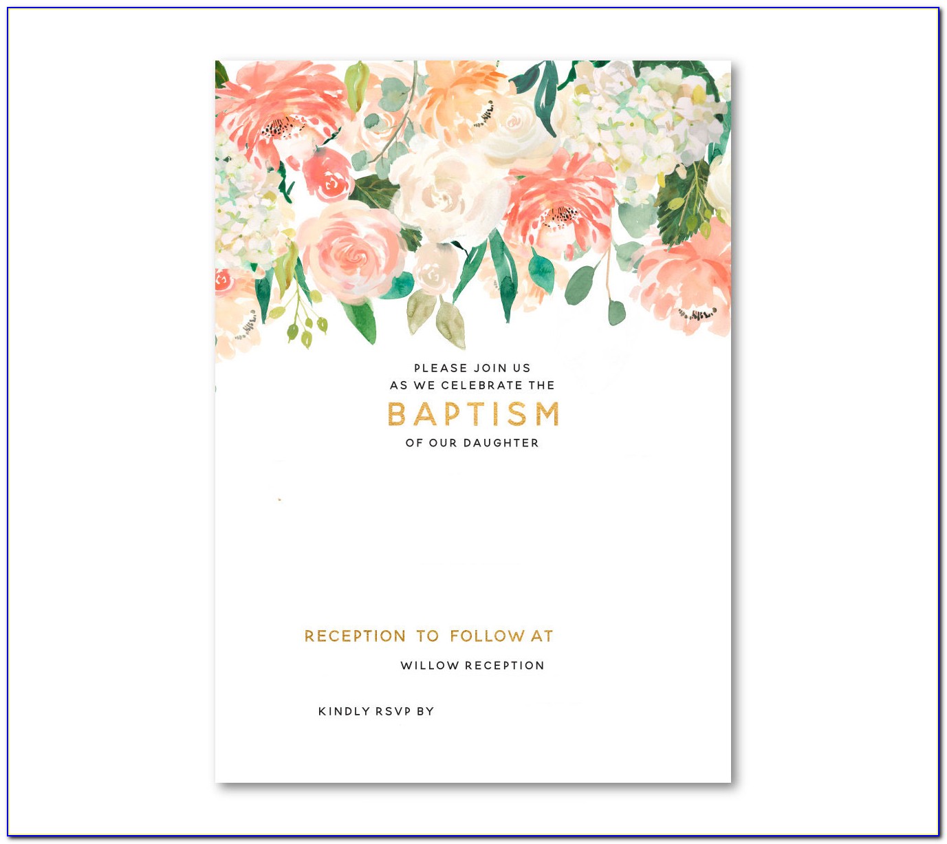 Baptism Invitations Templates Free