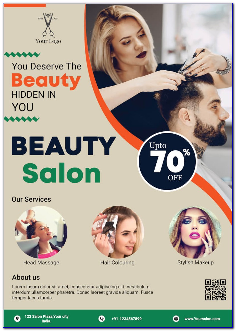 Beauty Salon Gift Vouchers Templates