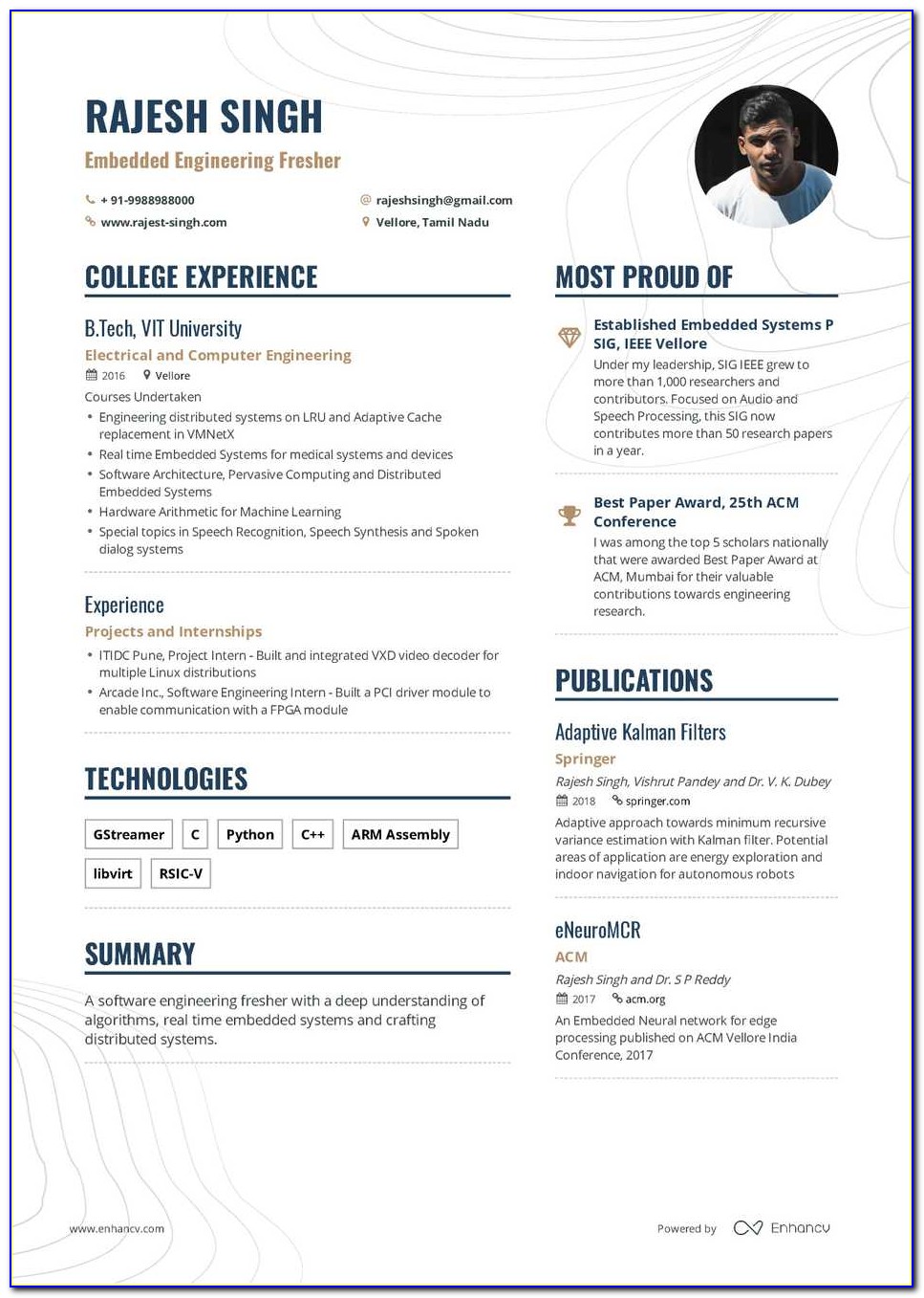Best Resume Example For Engineers