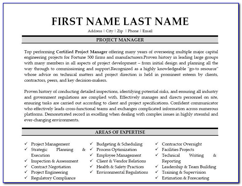 Best Resume Template For Recent College Graduate