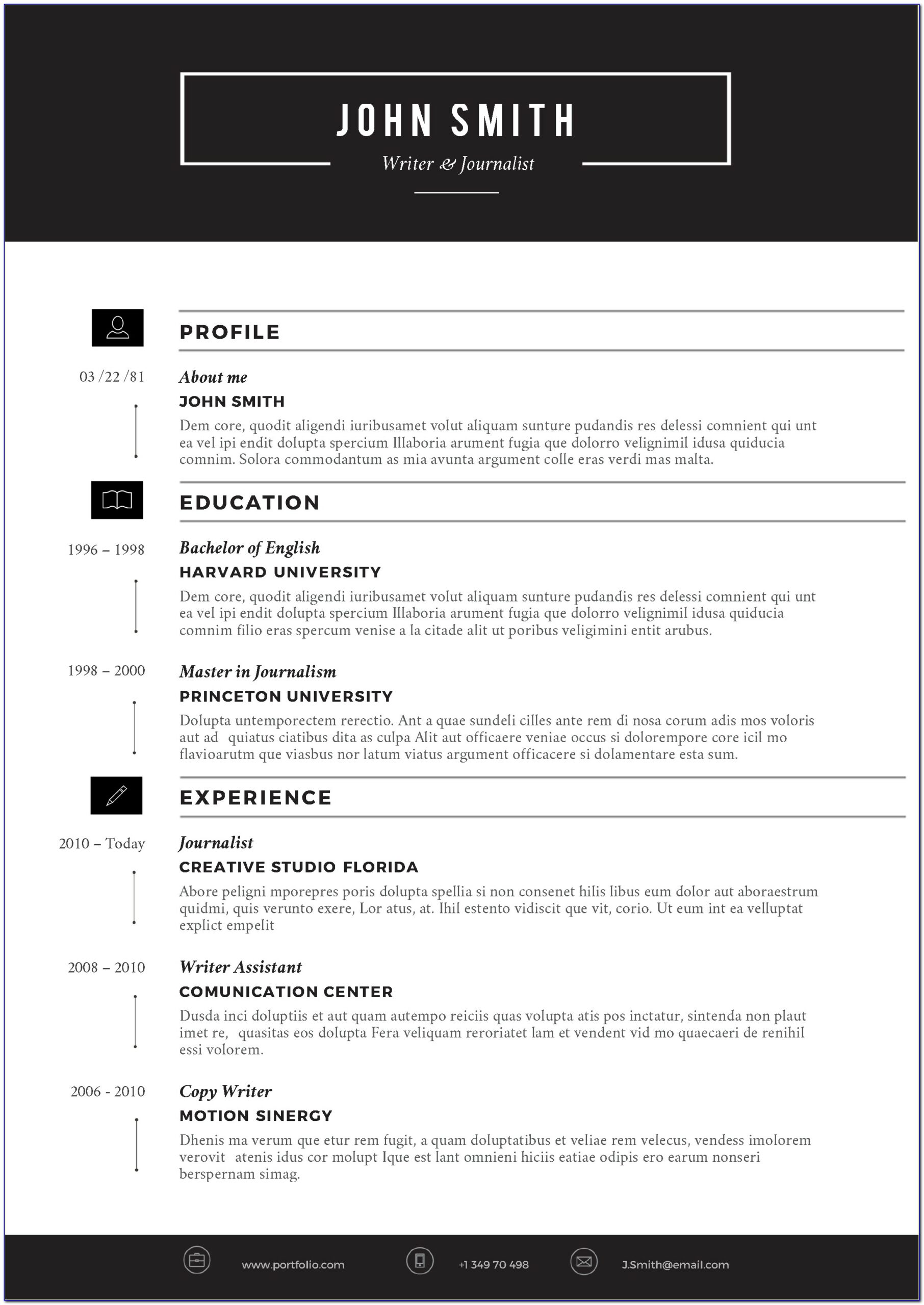 Best Word Template For Resume