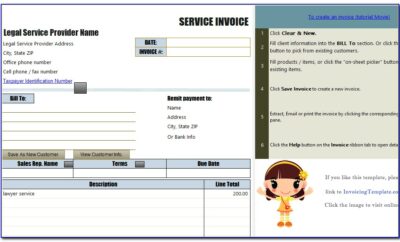Bill Invoice Format In Ms Word