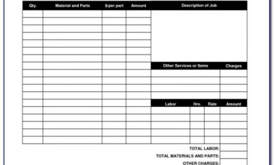 Bill Of Lading Form Template Free
