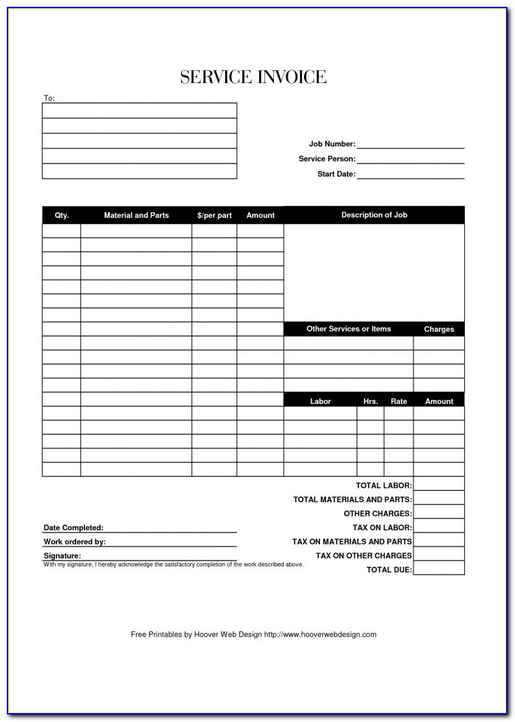 Bill Of Lading Form Template Free