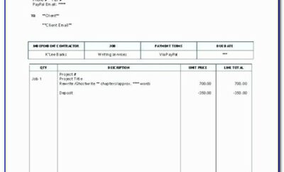 Billing Invoice Template Free Download