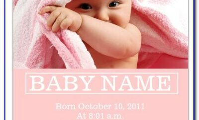 Birth Announcement Template Online Free Printable