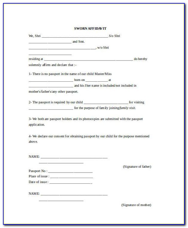 Blank Bank Statement Form