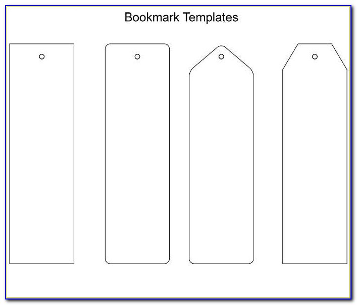 Blank Bookmark Template Printable