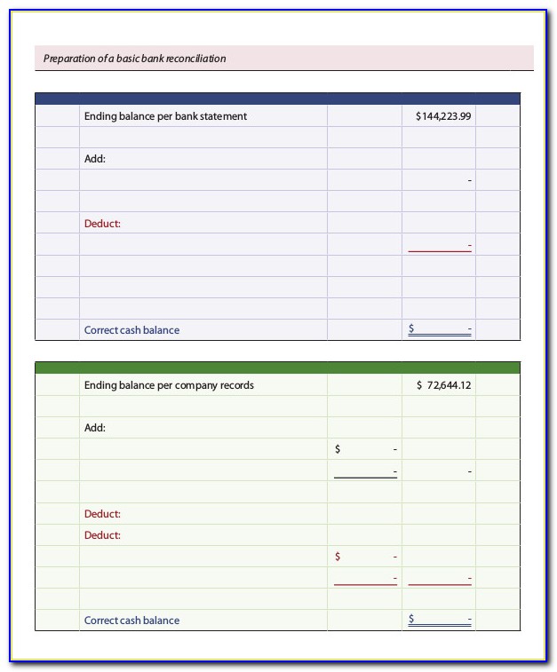 Blank Chase Bank Statement Template