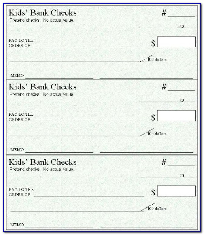 Blank Check Template Word Doc