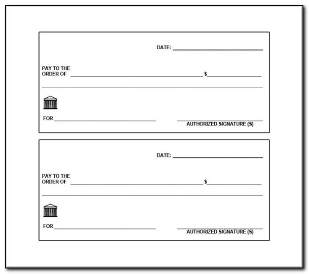 Blank Check Template Word Document Free
