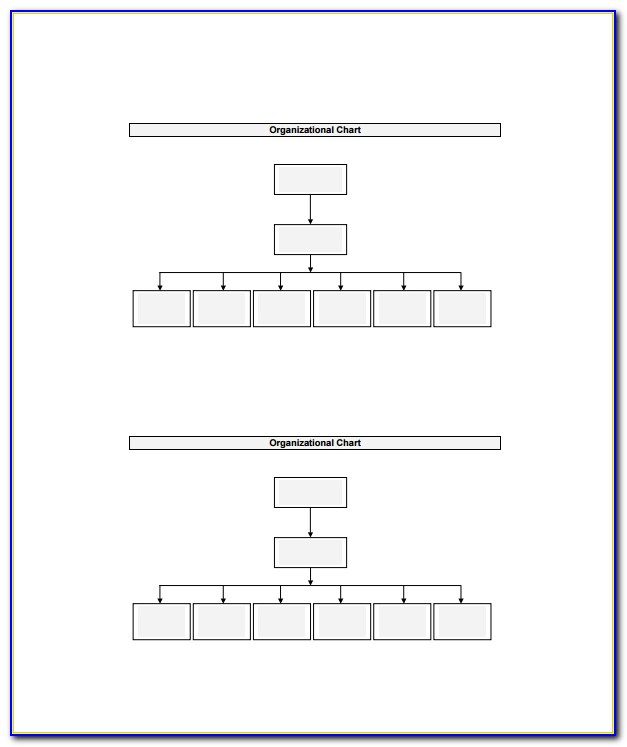 Blank Hierarchy Chart Template