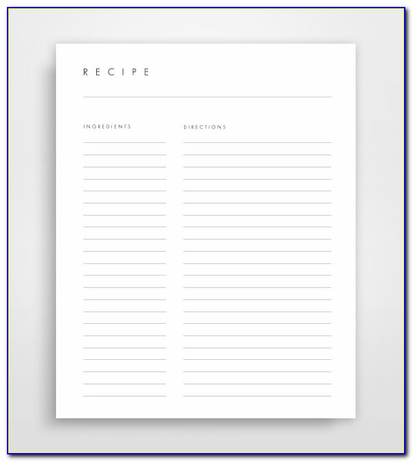 Blank Quote Form Template