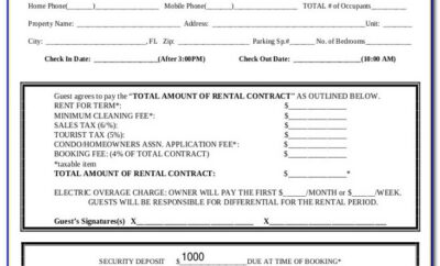 Blank Rental Agreement Template