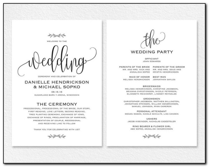 Blank Wedding Invitation Templates For Word
