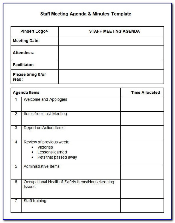 Board Meeting Minutes Template Microsoft Word