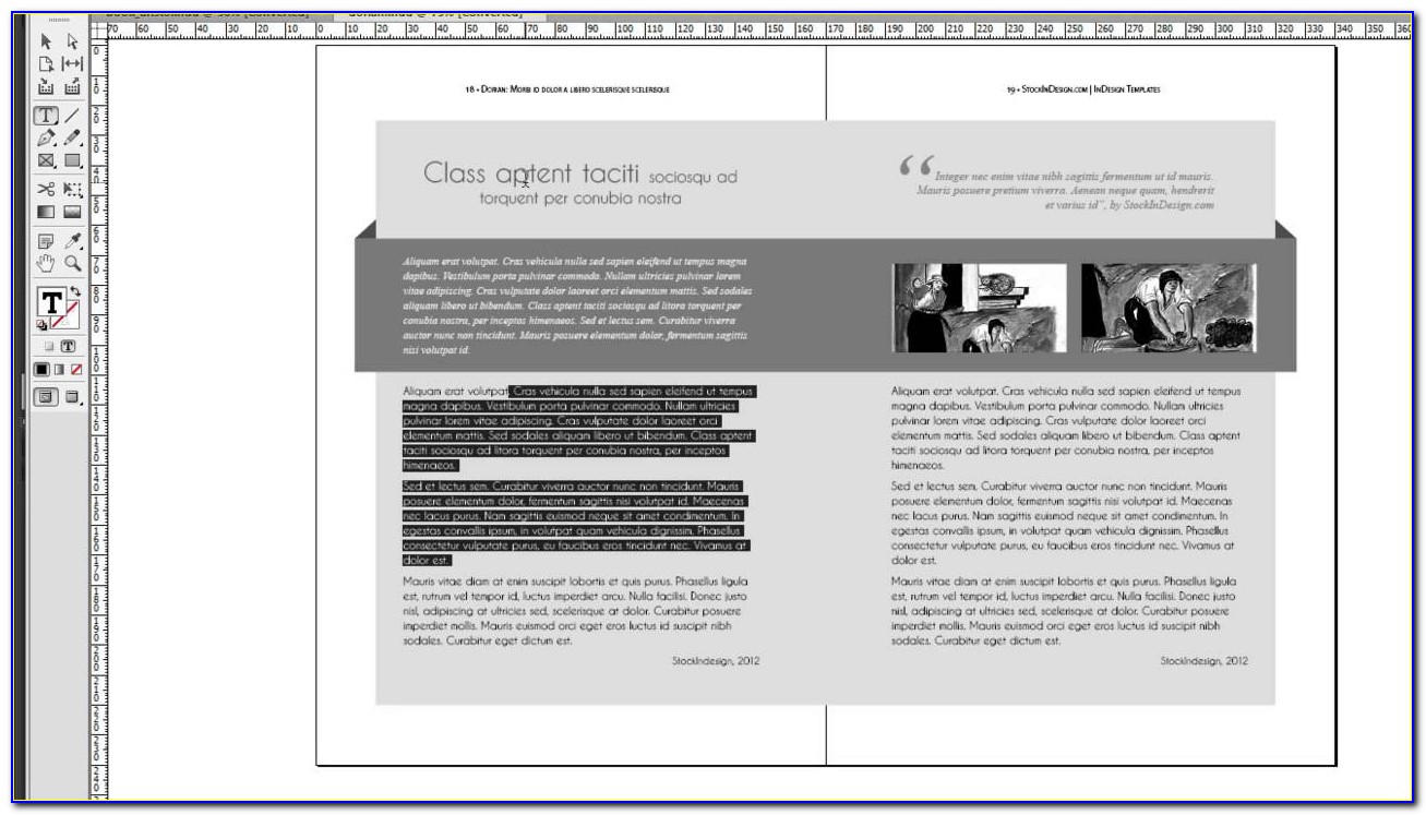 Book Template For Indesign