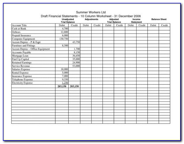 Bookkeeping Excel Spreadsheets Free Download