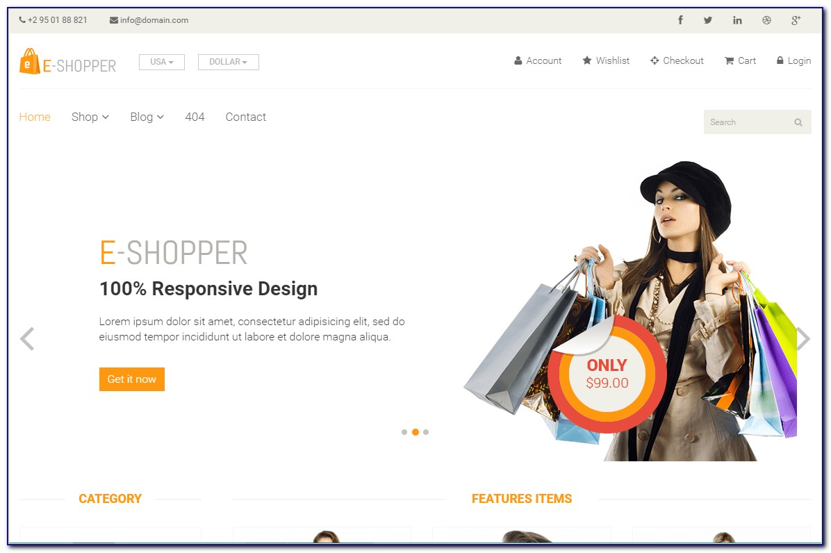 Bootstrap 4 Ecommerce Template Free Download