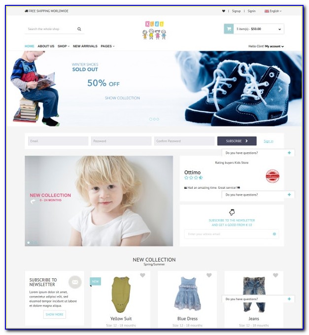 Bootstrap Ecommerce Template Free Download