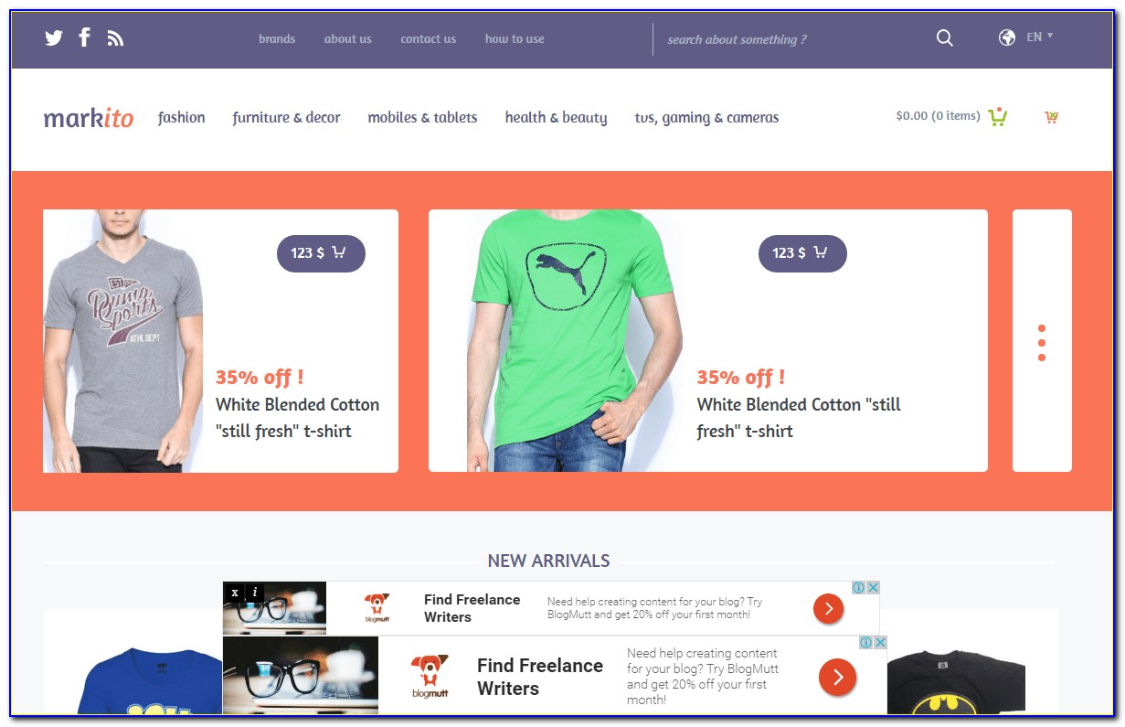 Bootstrap Ecommerce Template Html