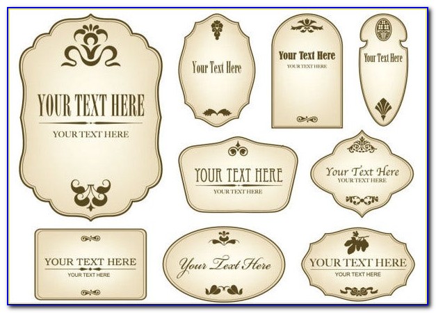 Bottle Labels Template Free