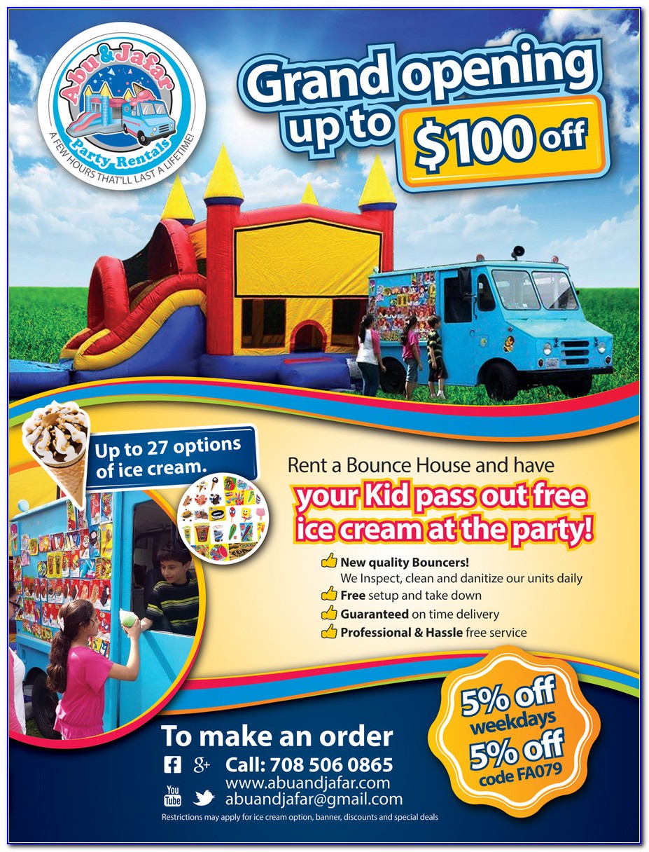 Bounce House Flyer Template
