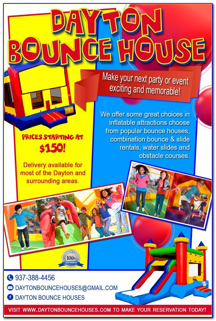 Bounce House Rental Flyer Template