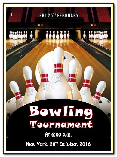 Bowling Flyer Template Free Download