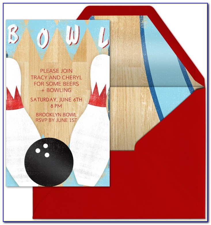 Bowling Invitation Template Free