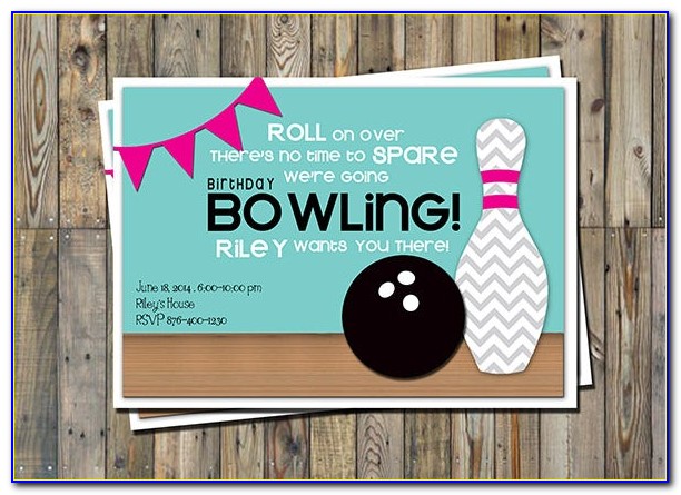Bowling Party Invitation Template Word Free