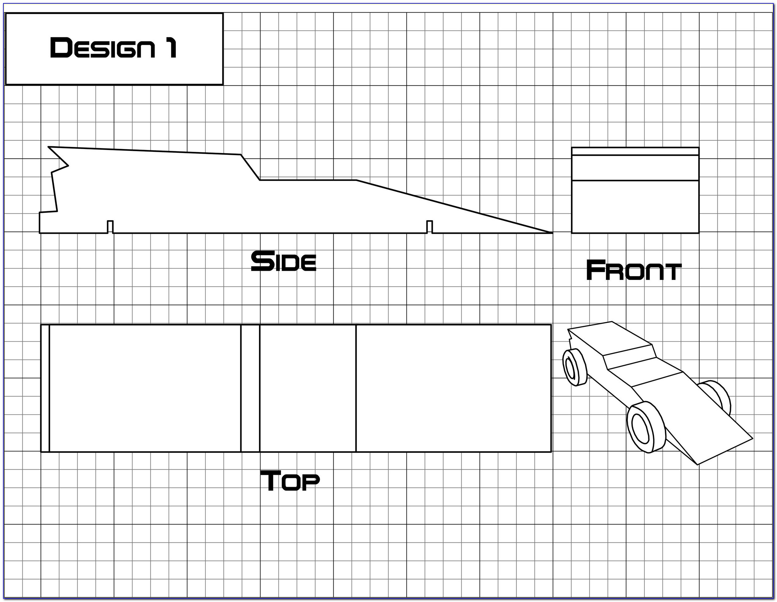 Boy Scouts Pinewood Derby Car Templates