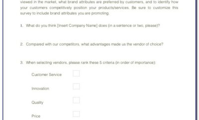 Brand Awareness Survey Question Examples