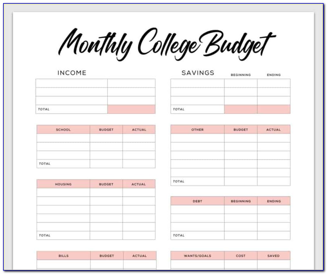 Budget Planner Template Excel Free